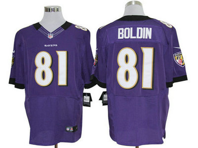Nike Baltimore Ravens 81 Anquan Boldin Purple 2012 Nike NFL Elite Jersey