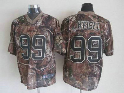 Nike Pittsburgh Steelers 99 Brett Keisel Camo 2012 Nike NFL Elite Jersey
