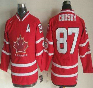 2010 Olympics Canada #87 Sidney Crosby Red Kids Jersey
