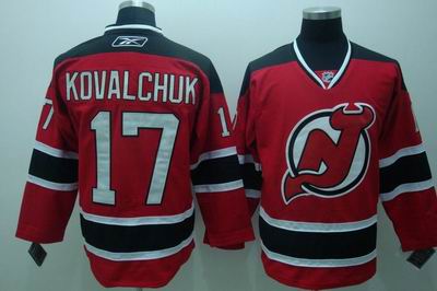 New Jersey Devils 17 Ilya Kovalchuk Red With Black Jersey