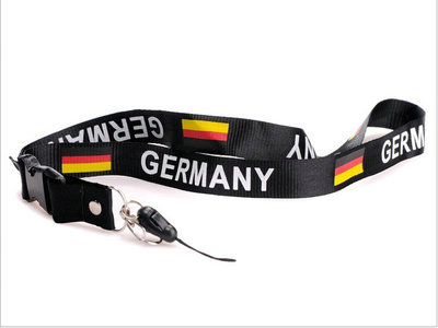 2011-2012 Germany Soccer Logo Lanyard Keychain Black