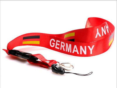 2011-2012 Germany Soccer Logo Lanyard Keychain Red