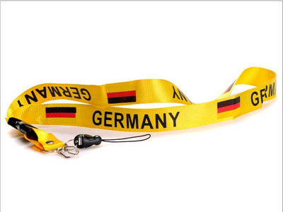 2011-2012 Germany Soccer Logo Lanyard Keychain Yellow