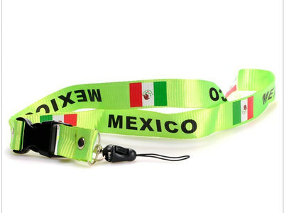 2011-2012 Mexico Soccer Logo Lanyard Keychain Green