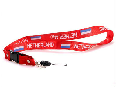 2011-2012 Netherland Soccer Logo Lanyard Keychain Red