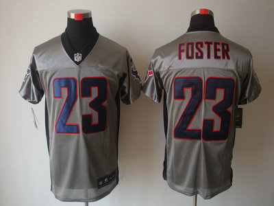 Nike Houston Texans 23 Arian Foster Grey Shadow Jerseys