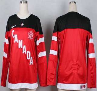 2014-15 Team Canada Kids' Customized Red 100TH Womens Jersey