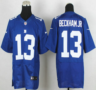New York Giants #13 Odell Beckham Jr. Blue Elite Jersey