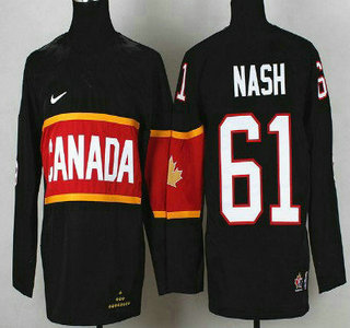 2014 Olympics Canada #61 Rick Nash Black Kids Jersey
