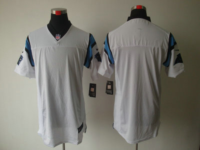Nike Carolina Panthers Blank White Elite Jersey