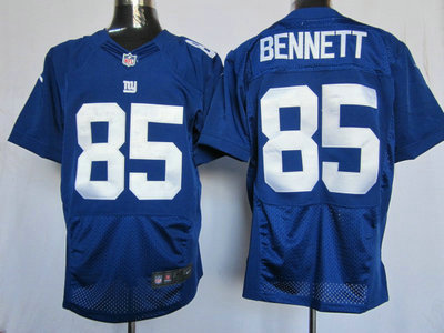 Nike New York Giants 85 Martellus Bennett Blue 2012 Nike NFL Elite Jersey