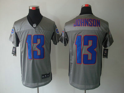 Nike Buffalo Bills 13 Steve Johnson Gray Elite Jersey 
