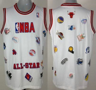 ALL NBA Team LOGO All Star 2013 New White Jersey