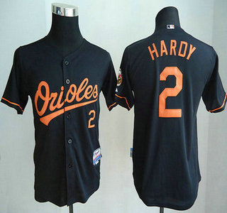 Baltimore Orioles #2 J.J. Hardy Black Kids Jersey