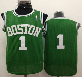 Boston Celtics #1 Walter Brown Green Hardwood Classics Soul Swingman Throwback Jersey