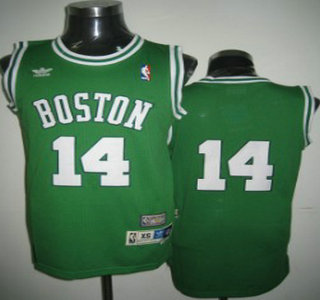 Boston Celtics #14 Bob Cousy Green Hardwood Classics Soul Swingman Throwback Jersey