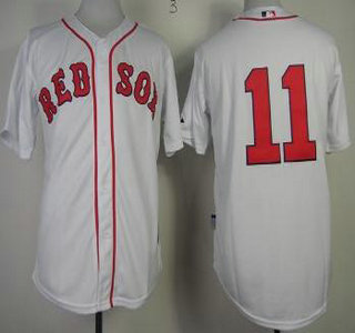 Boston Red Sox #11 Clay Buchholz White Cool Base Jersey