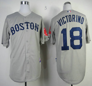 Boston Red Sox #18 Daisuke Matsuzaka Grey Jersey