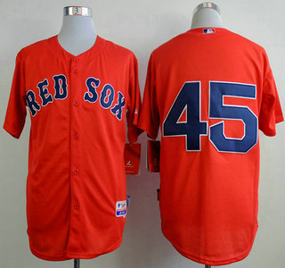 Boston Red Sox #45 Pedro Martinez Red Cool Base Jersey