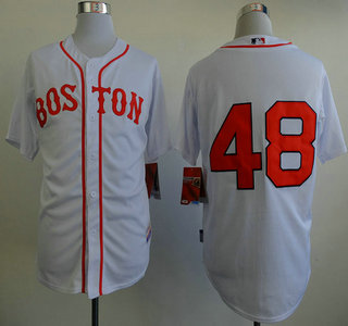 Boston Red Sox #48 Pablo Sandoval 2014 White Jersey