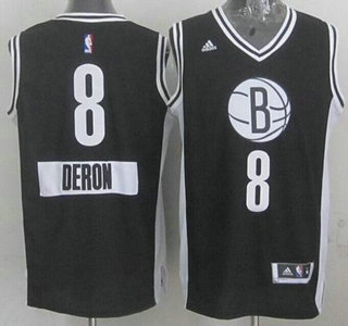 Brooklyn Nets #8 Deron Williams Revolution 30 Swingman 2014 Christmas Day Black Jersey
