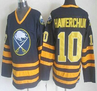 Buffalo Sabres #10 Dale Hawerchuk Dark Blue Throwback CCM Jersey