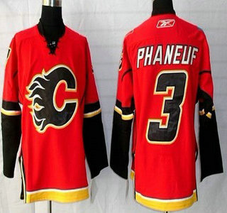 Calgary Flames 3 Dion Phaneuf Red Jersey