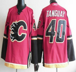 Calgary Flames 40 Alex Tanguay Red Jersey