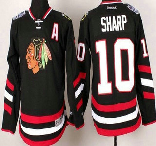 Chicago Blackhawks #10 Patrick Sharp 2014 Stadium Series Black Kids Jersey