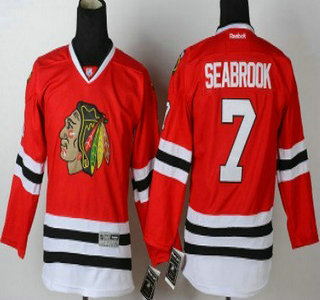 Chicago Blackhawks #7 Brent Seabrook Red Kids Jersey