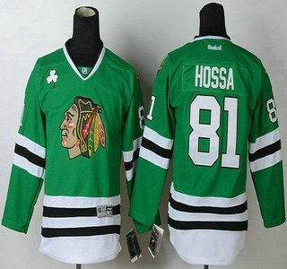 Chicago Blackhawks #81 Marian Hossa Green Kids Jersey