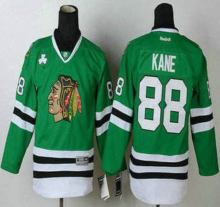 Chicago Blackhawks #88 Patrick Kane Green Kids Jersey