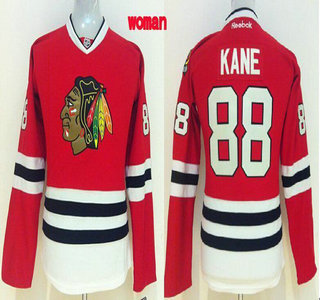 Chicago Blackhawks #88 Patrick Kane Red Womens Jersey