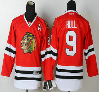 Chicago Blackhawks #9 Bobby Hull Red Kids Jersey