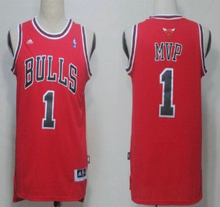 Chicago Bulls #1 MVP Red Swingman Jersey