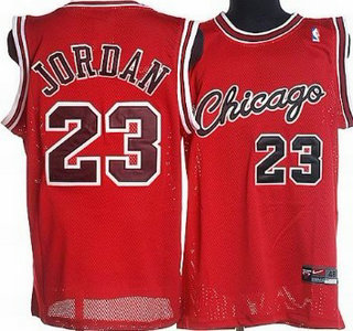 Chicago Bulls #23 Michael Jordan 1984-1985 Rookie Red Swingman Jersey