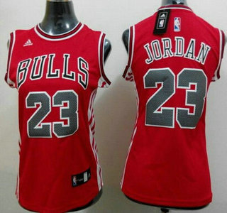 Chicago Bulls #23 Michael Jordan 2014 New Red Womens Jersey