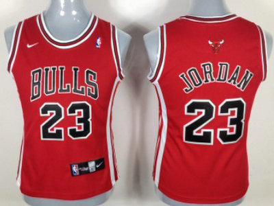 Chicago Bulls 23 Michael Jordan Revolution 30 Swingman Red Womens Jersey