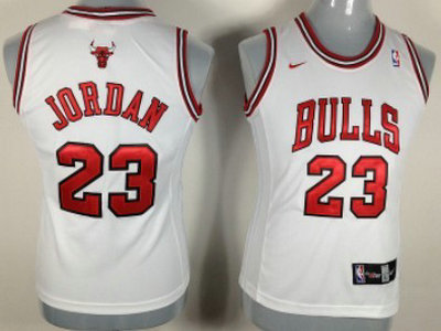Chicago Bulls 23 Michael Jordan Revolution 30 Swingman White Womens Jersey
