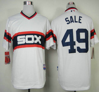 Chicago White Sox #49 Chris Sale White Cool Base Jersey