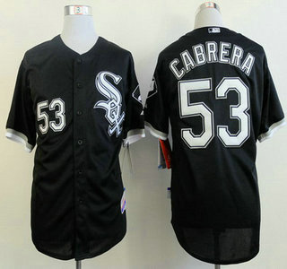 Chicago White Sox #53 Melky Cabrera Black Jersey
