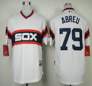 Chicago White Sox #79 Jose Abreu White Cool Base Jersey