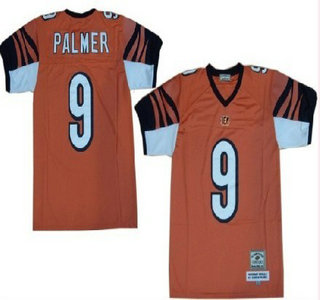 Cincinnati Bengals #9 Carson Palmer Orange Throwback Jersey
