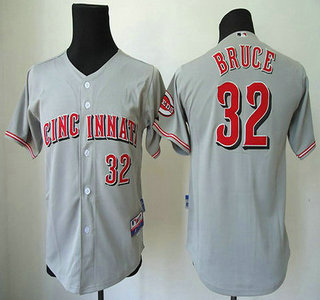 Cincinnati Reds #32 Jay Bruce Gray Kids Jersey