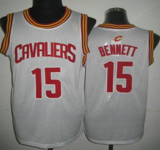 Cleveland Cavaliers #15 Anthony Bennett White Revolution 30 Authentic Jersey