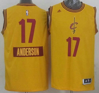 Cleveland Cavaliers #17 Anderson Varejao Revolution 30 Swingman 2014 Christmas Day Yellow Jersey