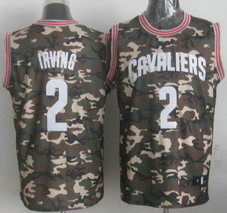 Cleveland Cavaliers #2 Kyrie Irving Camo Fashion Jersey