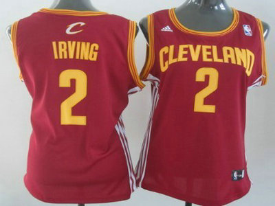 Cleveland Cavaliers 2 Kyrie Irving Revolution 30 Swingman Red Womens Jersey