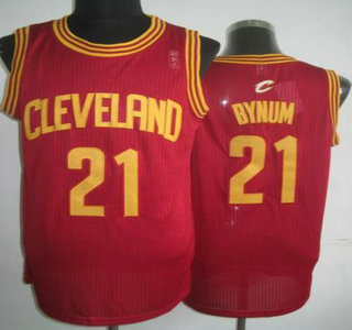 Cleveland Cavaliers #21 Andrew Bynum Red Revolution 30 Authentic Jersey