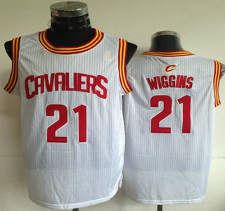 Cleveland Cavaliers #21 Andrew Wiggins White Revolution 30 Authentic Jersey